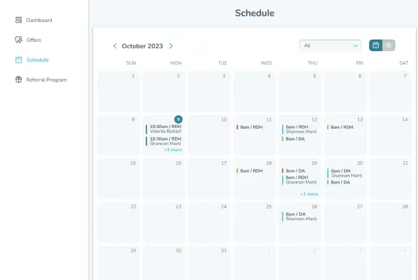Calendar Screenshot.