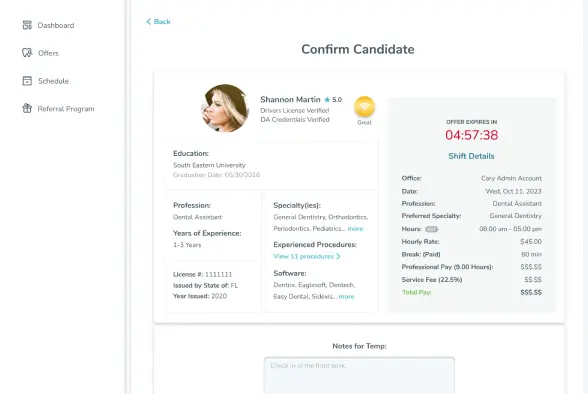 Evaluation Screenshot